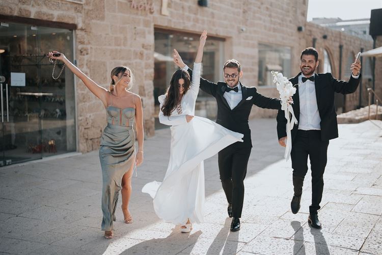 החתונה של מיה ביטון וגיא באוך (צילום: שי בוזגלו)