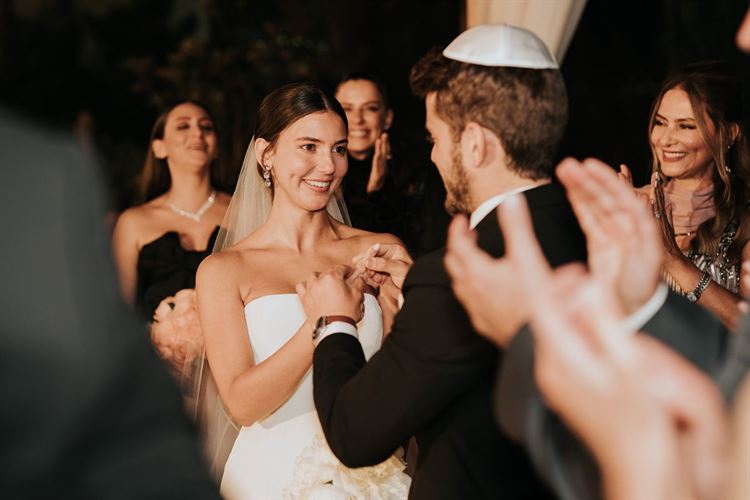 החתונה של מיה ביטון וגיא באוך (צילום: שי בוזגלו)