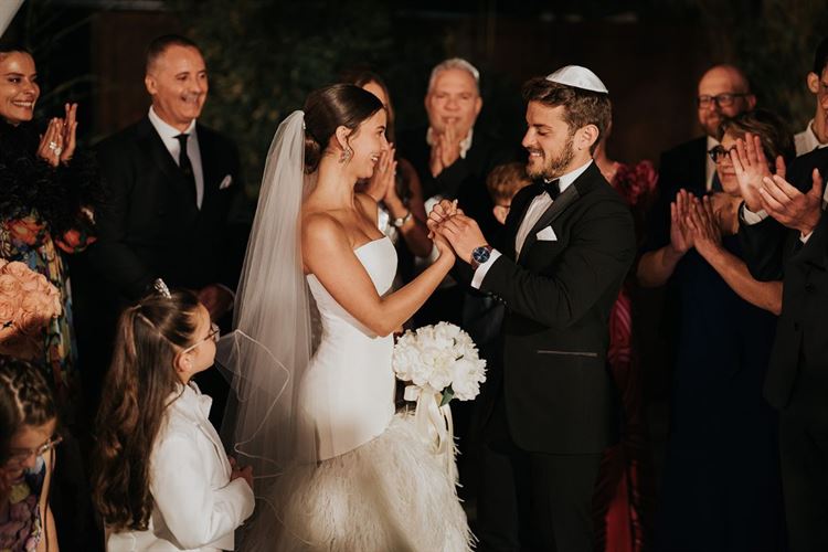 החתונה של מיה ביטון וגיא באוך (צילום: שי בוזגלו)