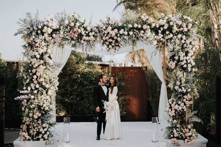 החתונה של מיה ביטון וגיא באוך (צילום: שי בוזגלו)