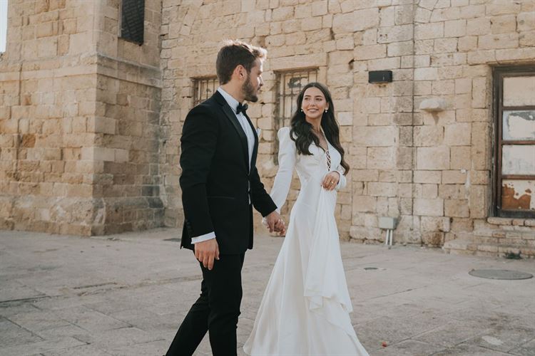 החתונה של מיה ביטון וגיא באוך (צילום: שי בוזגלו)