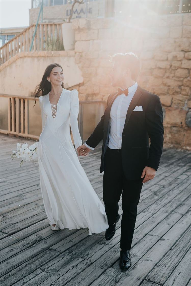 החתונה של מיה ביטון וגיא באוך (צילום: שי בוזגלו)