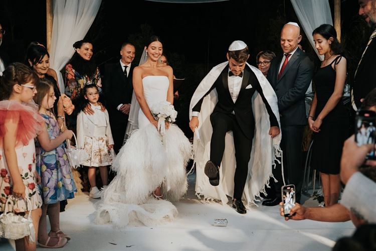 החתונה של מיה ביטון וגיא באוך (צילום: שי בוזגלו)