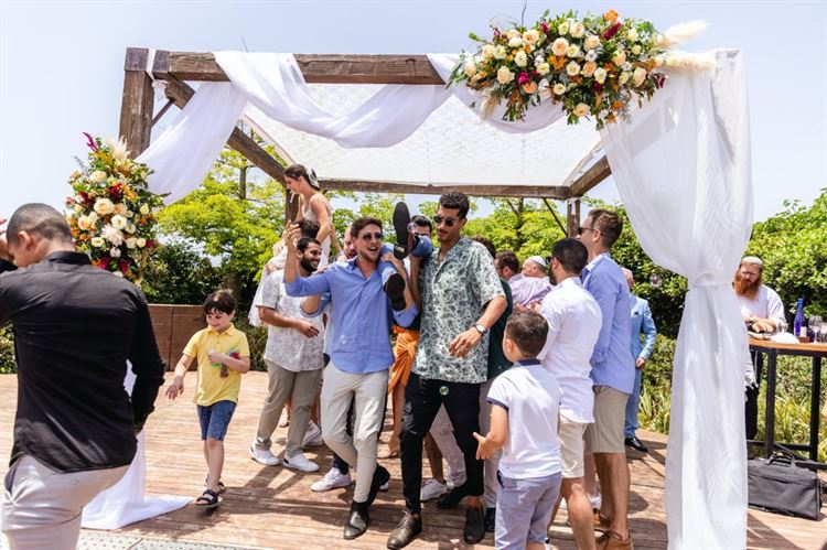 החתונה של ירדן נגלשטיין ושקד קרייתי (צילום: עומר קורן)