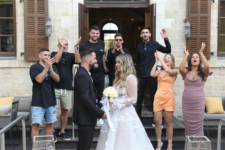 החתונה של עמית בכר עמית בכר ודקל גיני (צילום: momentos etay & shay)