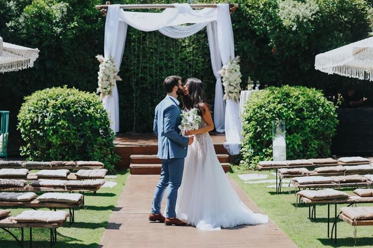 החתונה של אלמוג סלמה ומטר שבו (צילום: רון קובי)