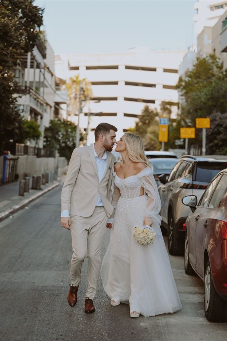 החתונה של טל גולדשלגר ונדב ארגואטי (צילום: גיא צרחי)