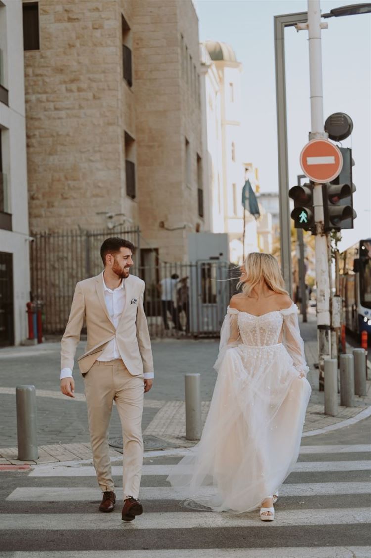 החתונה של טל גולדשלגר ונדב ארגואטי (צילום: גיא צרחי)