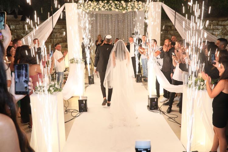 החתונה של נוהר בטיט ואלון רוטשילד (צילום: Ginger צלמים)