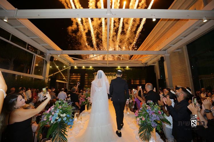 החתונה של שירן שאלתיאל וגיא חרזי (צילום: בראשית, ישראל פרסי)