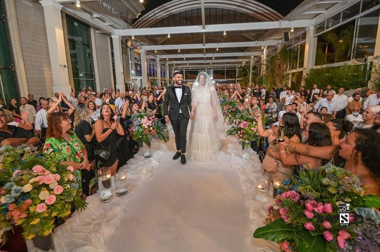 החתונה של שירן שאלתיאל וגיא חרזי (צילום: בראשית, ישראל פרסי)