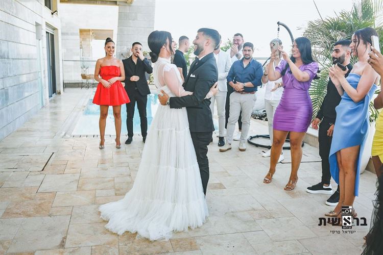 החתונה של שירן שאלתיאל וגיא חרזי (צילום: בראשית, ישראל פרסי)