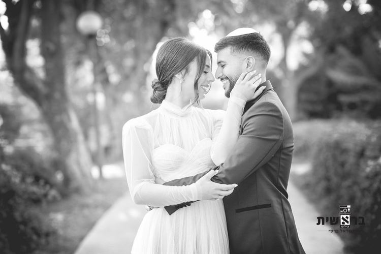 החתונה של שירן שאלתיאל וגיא חרזי (צילום: בראשית, ישראל פרסי)