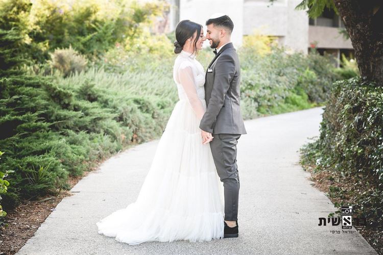 החתונה של שירן שאלתיאל וגיא חרזי (צילום: בראשית, ישראל פרסי)