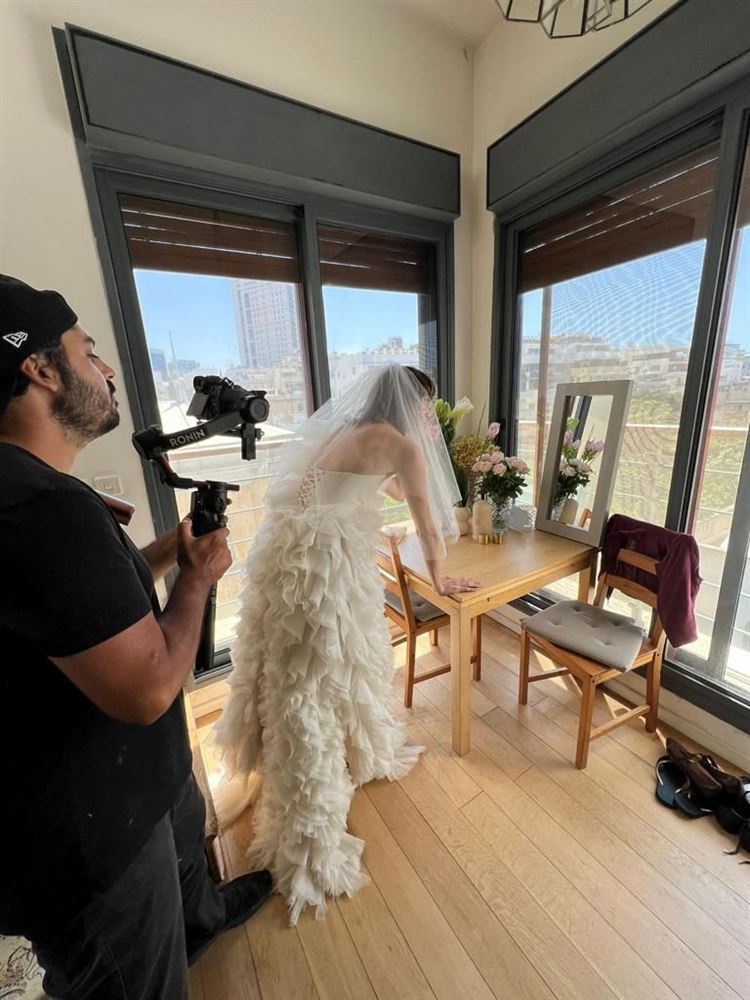 החתונה של אביה מלכה ועופרי גופר (צילום: קובי מהגר)