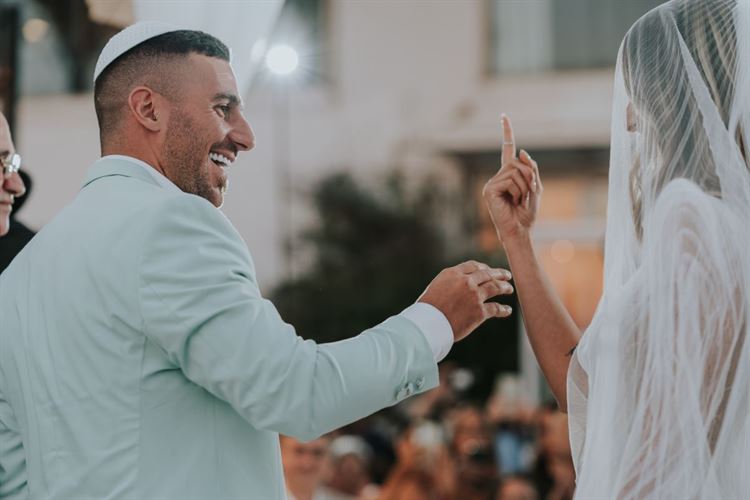 החתונה של ליאל אזרזר ומשה פרץ (צילום: יוניק פוטוגרפי)