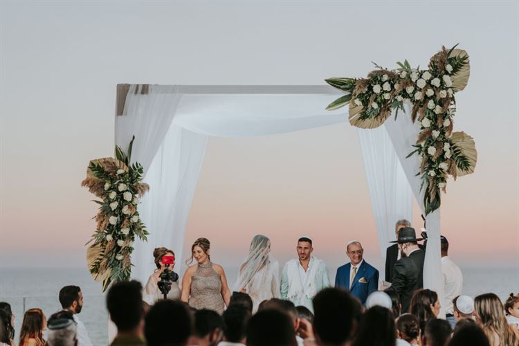 החתונה של ליאל אזרזר ומשה פרץ (צילום: יוניק פוטוגרפי)