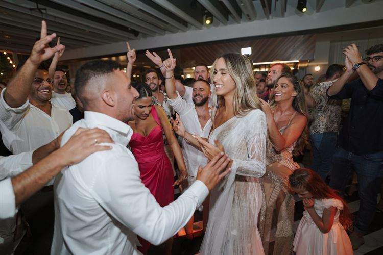 החתונה של ליאל אזרזר ומשה פרץ (צילום: יוניק פוטוגרפי)