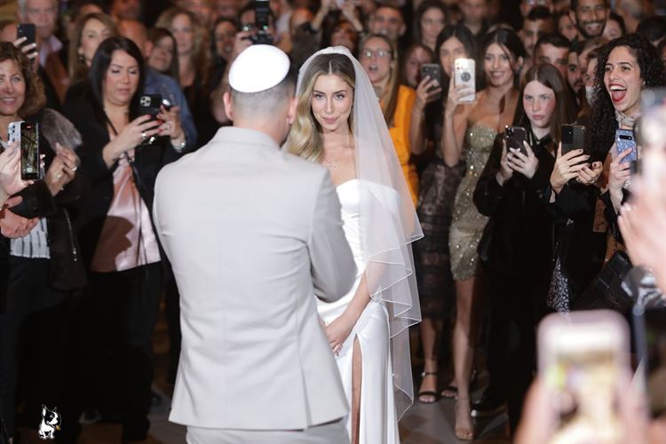 החתונה של דניאל לידור ולי אגמי (צילום: ברי חיון)