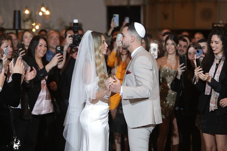 החתונה של דניאל לידור ולי אגמי (צילום: ברי חיון)