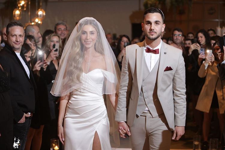 החתונה של דניאל לידור ולי אגמי (צילום: ברי חיון)