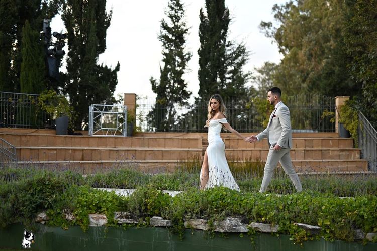 החתונה של דניאל לידור ולי אגמי (צילום: ברי חיון)