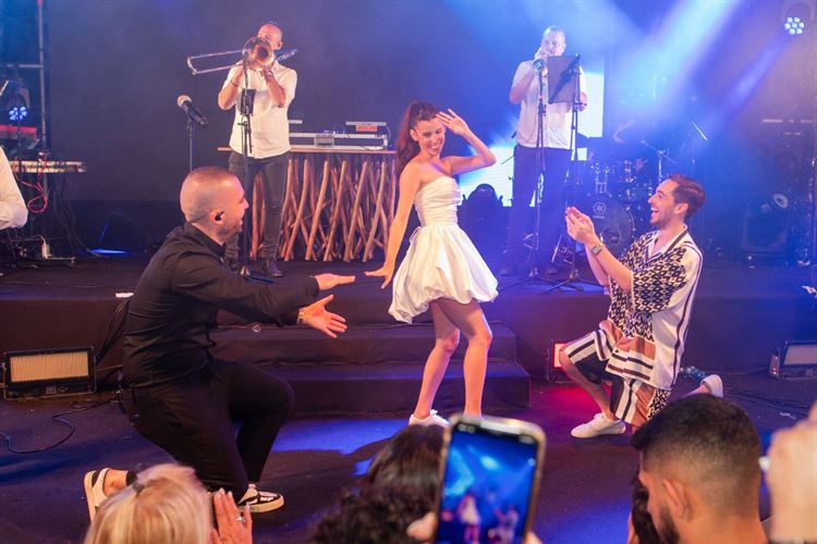 החתונה של דניאל ודניאל אריסון דורסמן (צילום: חיים אפריאט)