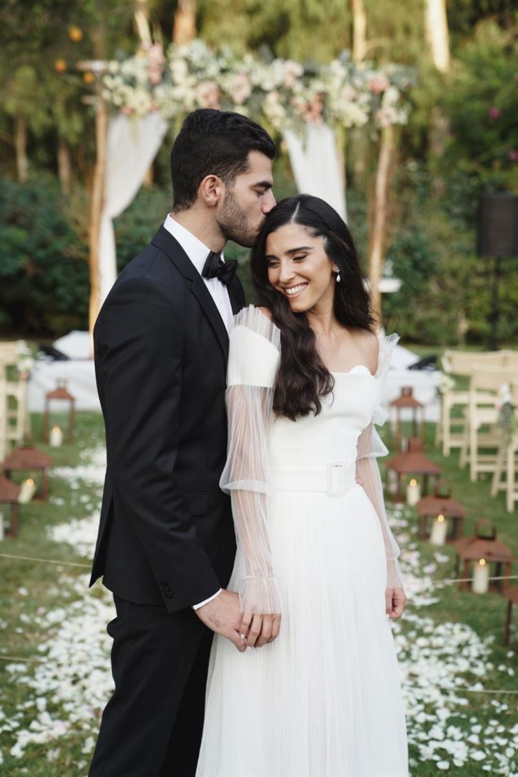 יעל ויואב המקסימים ביום החתונה (צילום: רון קובי)