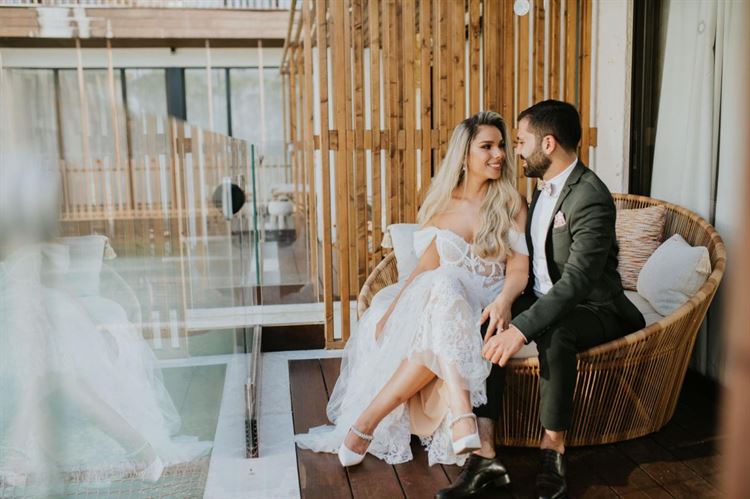 החתונה של בר ואסף סבג (צילום: אורן סונגו)