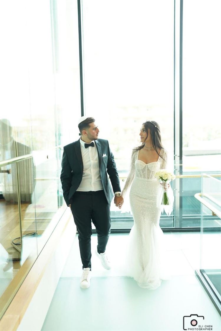 הזוג המאוהב שני ואופק (צילום: אלי חן)