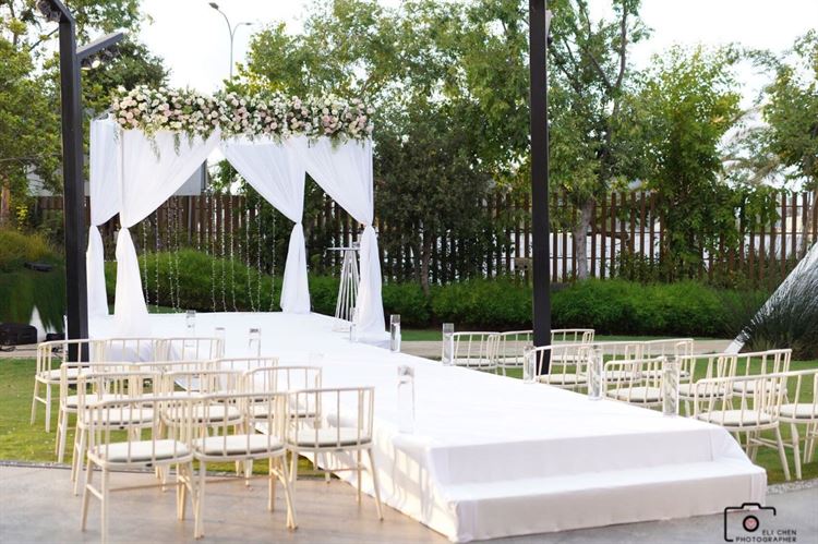 החופה בגן האירועים THE SEN (צילום: אלי חן)