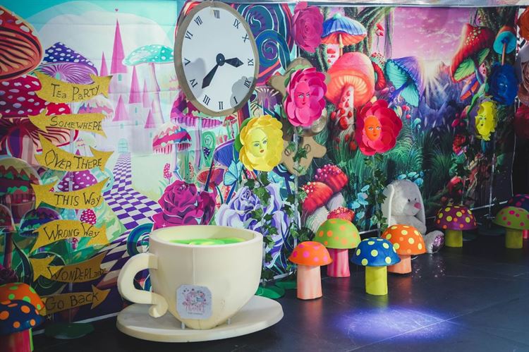 חתונה בקונספט אליס בארץ הפלאות (צילום: אוהד בן יהודה)