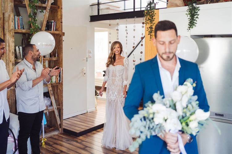 החתונה של נטלי פיץ ושי מסינטר (צילום: pacana weddings)