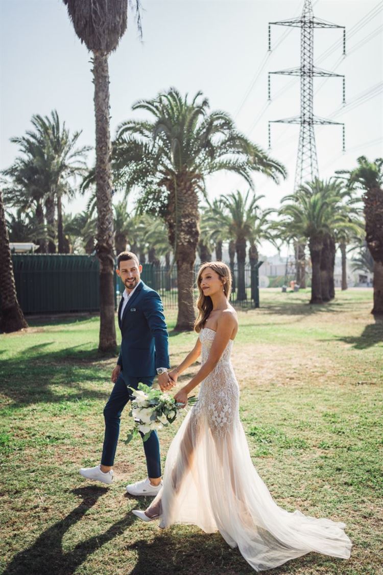 החתונה של נטלי פיץ ושי מסינטר (צילום: pacana weddings)