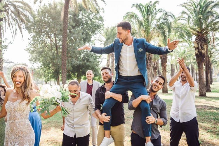 החתונה של נטלי פיץ ושי מסינטר (צילום: pacana weddings)