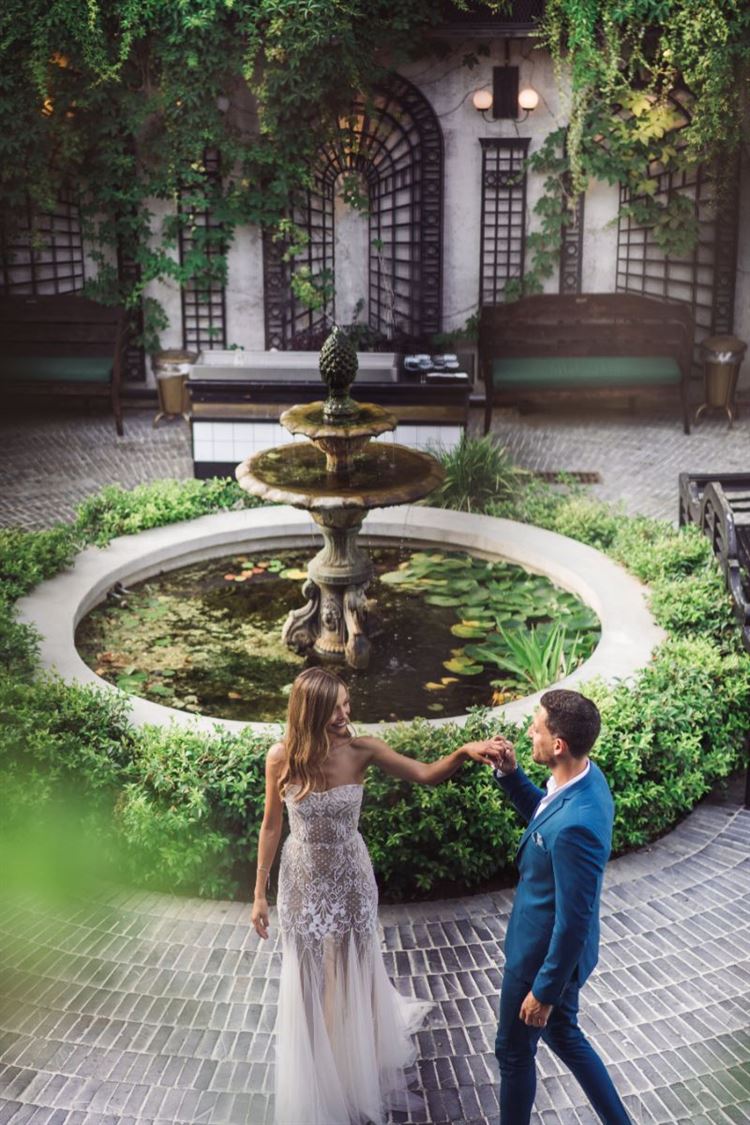 החתונה של נטלי פיץ ושי מסינטר (צילום: pacana weddings)