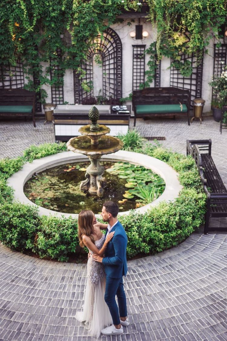 החתונה של נטלי פיץ ושי מסינטר (צילום: pacana weddings)