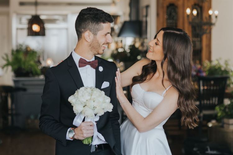 החתונה של מורן שמשילה וגיא צזנה (צילום: עידן חסון)