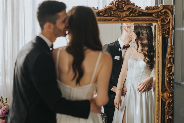 החתונה של מורן שמשילה וגיא צזנה (צילום: עידן חסון)