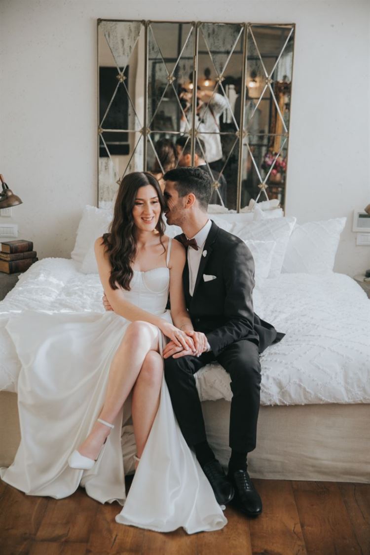 החתונה של מורן שמשילה וגיא צזנה (צילום: עידן חסון)