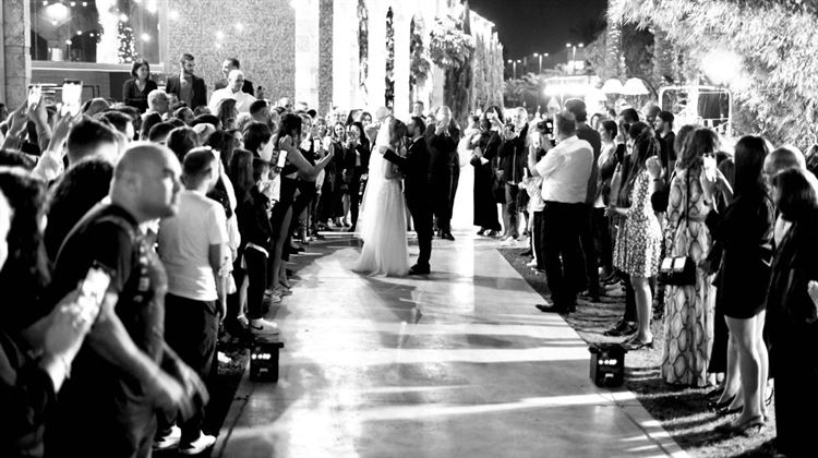 החתונה של ימית מזוז ומאיר כהן (צילום: רון תורג'מן)