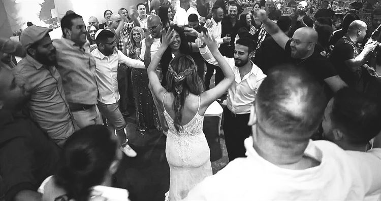 החתונה של ימית מזוז ומאיר כהן (צילום: רון תורג'מן)