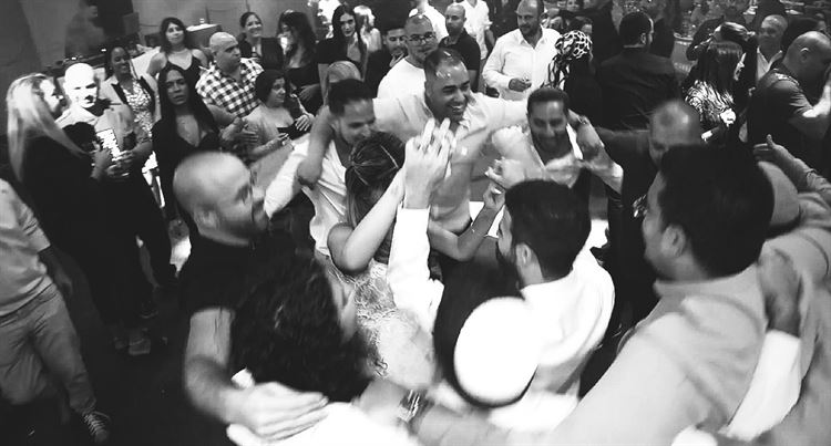 החתונה של ימית מזוז ומאיר כהן (צילום: רון תורג'מן)