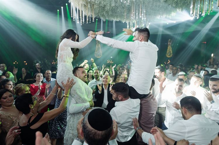 החתונה של שרית ישר ומשה דניאל (צילום: שלומי ביטון)