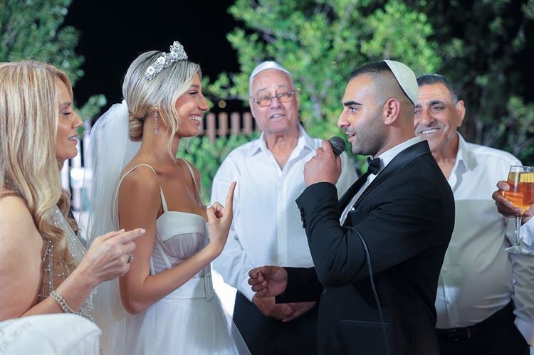 החתונה של ים צוקרמן וירין ניסים (צילום: שרון רביבו)