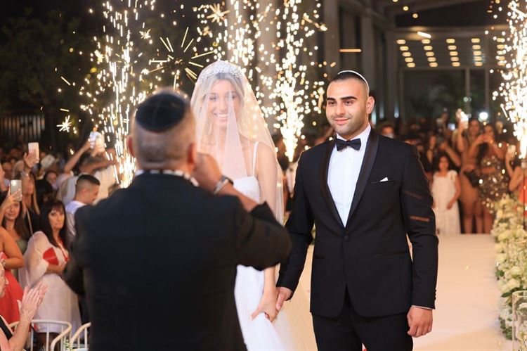 החתונה של ים צוקרמן וירין ניסים (צילום: שרון רביבו)