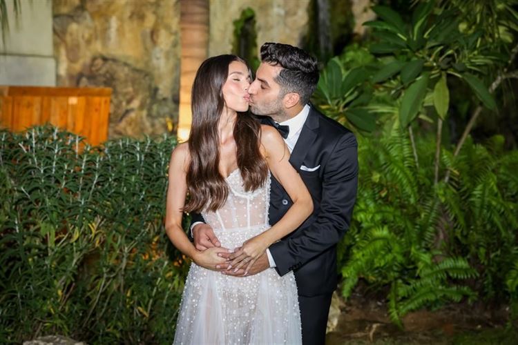 החתונה של מאי אלחסיד ודין ססי (צילום: אורי חיון)