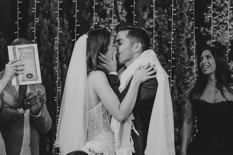 החתונה של מאי אלחסיד ודין ססי (צילום: אורי חיון)