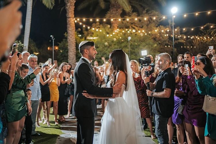 החתונה של ירדן ברזילאי ובן צעירי (צילום: מלאכים לבנים)