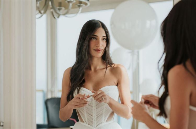 החתונה של ירדן ברזילאי ובן צעירי (צילום: מלאכים לבנים)